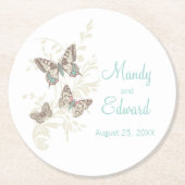 Berichten met inkt onderzetter van blauwgroen papi (Voorkant)