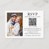 Berichten Moderne Minimalistische Eenvoudige Foto  Informatiekaartje (Voorkant)