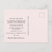 Berichten ontvangen Roze opslaan Datum Aankondigingskaart (Achterkant)