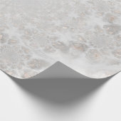 Berichten ontvangen White Silver Gold Simple Elega Cadeaupapier (Hoek)