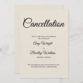 Berichten over annulering huwelijk kaart (Voorkant / Achterkant)