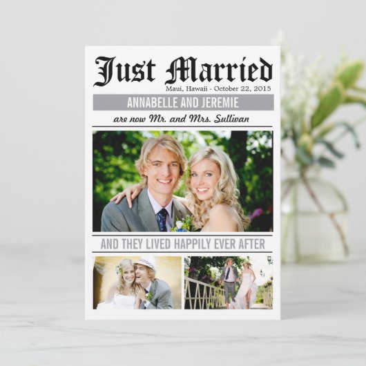 Berichten over bruiloft - Wit Kaart (Staand voorkant)