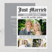 Berichten over bruiloft - Wit Kaart (Voorkant / Achterkant)