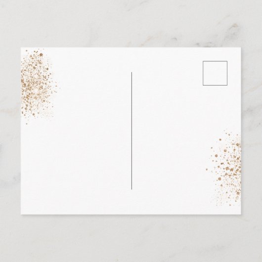 Berichten over de bruine glitter glitter uitnodiging briefkaart (Achterkant)