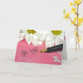 Berichten over de geboorte van de pen kaart (Gele Bloem)