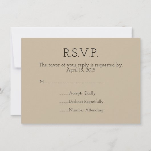 Berichten over de Kaart van de RSVP-reactie (Achterkant)