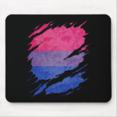 Berichten over de vlag met bisexual Pride Muismat (Voorkant)