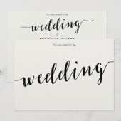 Berichten over donkere en witte kalligrafie kaart (Voorkant / Achterkant)