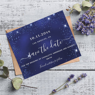 Berichten over een blauwe glitter sparkle budget flyer