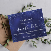 Berichten over een blauwe glitter sparkle budget flyer