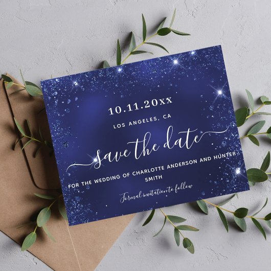 Berichten over een blauwe glitter sparkle budget flyer