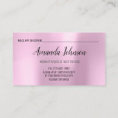 Berichten over evenementen tijdens het huwelijk Ro Visitekaartje (Achterkant)