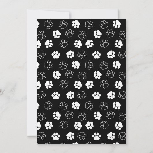 Berichten over foto's met witte afdruk Pet verlies Aankondiging (Achterkant)