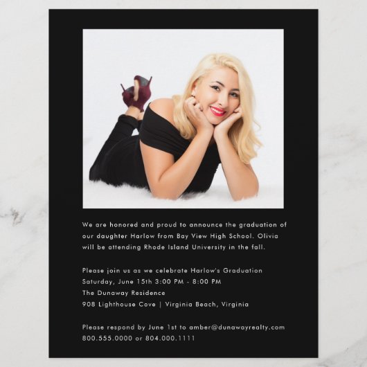 Berichten over het Afstuderen van de Foto's van Bu Flyer (Achterkant)