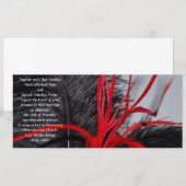 Berichten over het donker en rode doezelhuwelijk kaart (Voorkant / Achterkant)