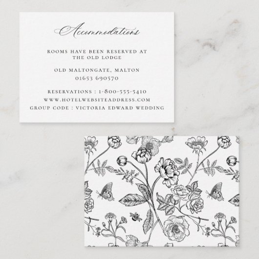  Berichten over het huwelijk Informatiekaartje (Voorkant / Achterkant)