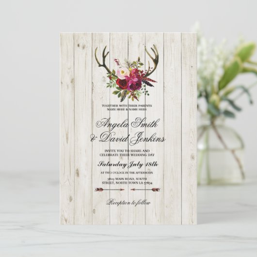 Berichten over het huwelijk kaart (Staand voorkant)