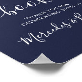 Berichten over het huwelijk Onderteken Modern Scri Poster (Hoek)