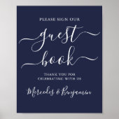 Berichten over het huwelijk Onderteken Modern Scri Poster (Voorkant)