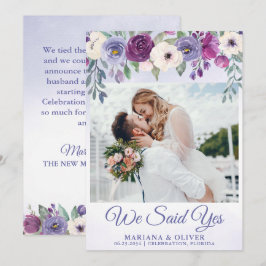 Berichten over het huwelijk Periwinkle Fuchsia Flo Kaart