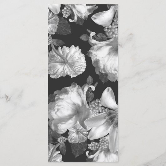 Berichten over het huwelijk van zwarte en witte Fl Menu (Achterkant)