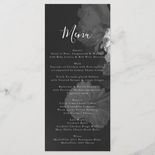 Berichten over het huwelijk van zwarte en witte Fl Menu (Voorkant)