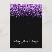 Berichten over het winnen van bruiloft Paars Informatiekaartje (Achterkant)