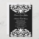 Berichten over het zwarte en witte huwelijk kaart (Voorkant)