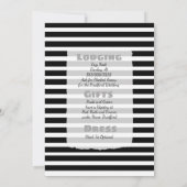 Berichten over het zwarte en witte huwelijk kaart (Achterkant)