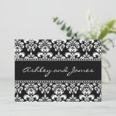 Berichten over het zwarte en witte huwelijk kaart (Staand voorkant)