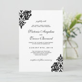 Berichten over het zwarte en witte huwelijk kaart (Staand voorkant)