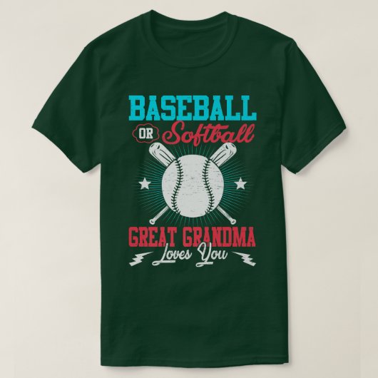 Berichten over honkbal of Softball Ge T-shirt (Design voorkant)