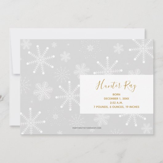 Berichten over kerstmis met witte Ornamenten Feestdagenkaart (Achterkant)