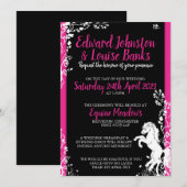 Berichten over roze en zwarte paarden kaart (Voorkant / Achterkant)