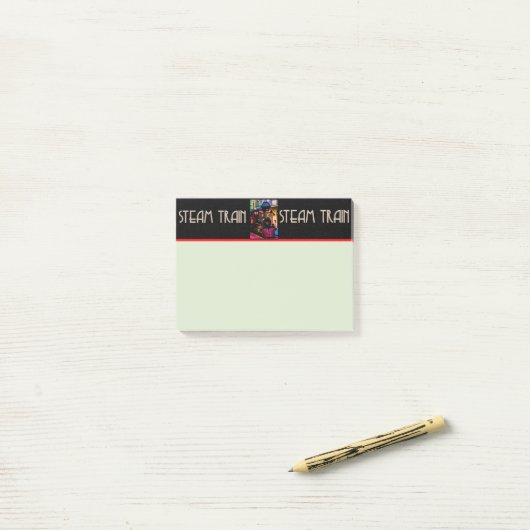 Berichten over stoomtrein post-it® notes (Op bureau)