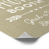 Berichten over weduwschap Foto Both Sign Burlap Poster (Hoek)