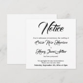 Berichten over wituitgestelde bruiloft kaart (Voorkant / Achterkant)