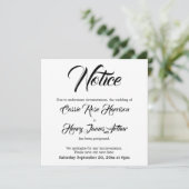 Berichten over wituitgestelde bruiloft kaart (Staand voorkant)