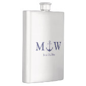 Berichten over zeemansblauw marinemonogram flacon (Rechts)