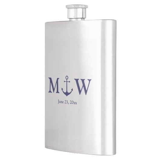 Berichten over zeemansblauw marinemonogram flacon (Links)