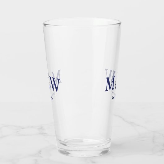 Berichten over zeemansblauw marinemonogram glas (Links)