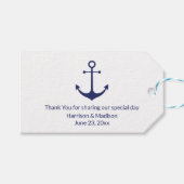 Berichten over zeemansmarineblauw cadeaulabel (Voorkant (Horizontaal))