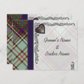 Berichten RSVP Anderson Tartan Kaart (Voorkant / Achterkant)