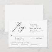 Berichten uitnodigen RSVP-antwoord, e-mailkaart Informatiekaartje (Voorkant / Achterkant)