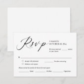 Berichten uitnodigen RSVP-antwoord, e-mailkaart Informatiekaartje (Voorkant / Achterkant)