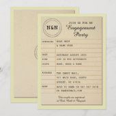 Berichten uitnodigen voor bibliotheekwedstrijd kaart (Voorkant / Achterkant)