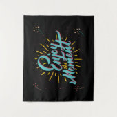 Berichten verheffen voor een positieve vibe wandkleed (Voorkant)