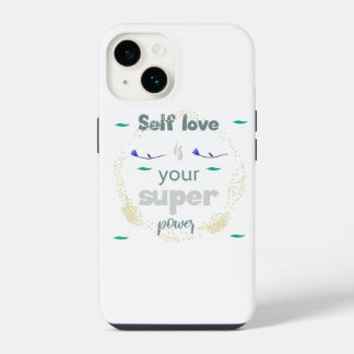 Berichten verheffen voor een zelfverzekerde jij iPhone 14 hoesje