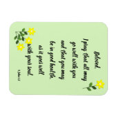 Berichten voor Geliefde 3 John 1:2 Foto Magneet (Horizontaal)