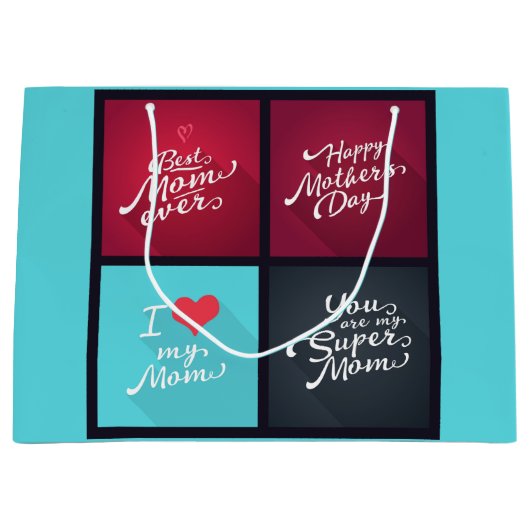 Berichten voor mama groot cadeauzakje (Voorkant)